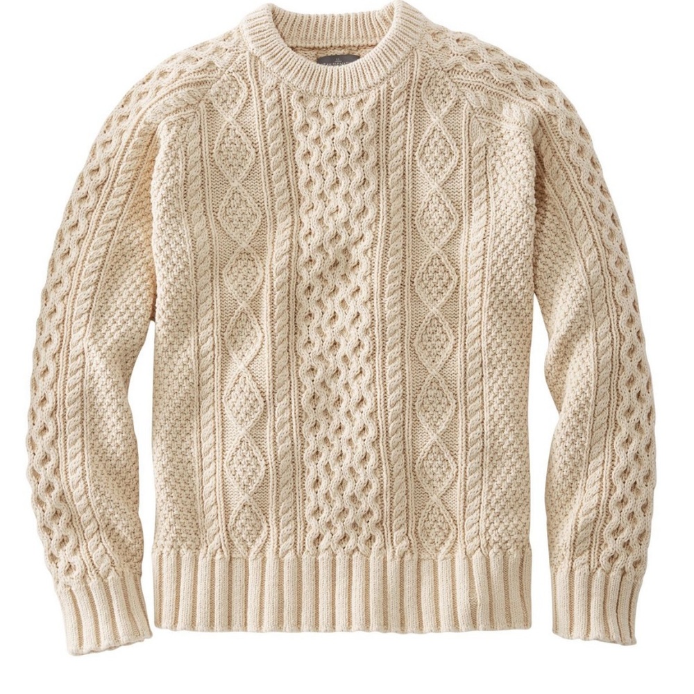 LL Bean Men's Signature Cotton Fisherman Sweater